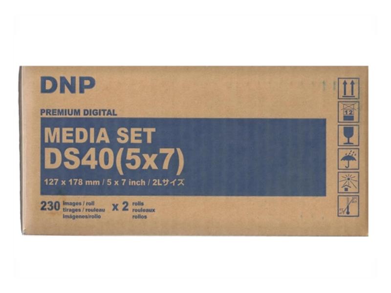 DNP Dnp Sublimazione termica Fotolusio DS40 5x7 Carta + Ribbon per 460 Stampe 13x18