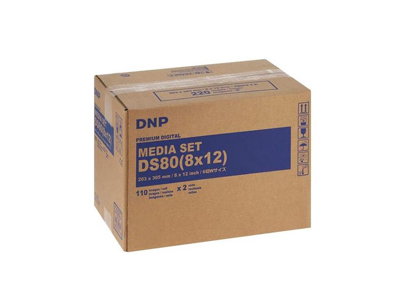 DNP Dnp Sublimazione termica Fotolusio DS80 8x12 Carta + Ribbon per 220 Stampe 20x30
