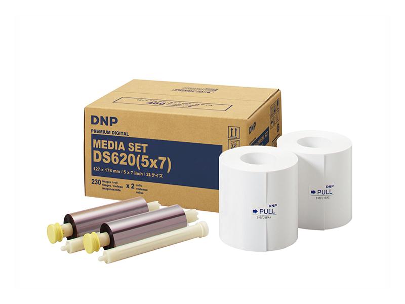 DNP Dnp Sublimazione termica Fotolusio DS620 5x7 Carta + Ribbon per 460 Stampe 13x18