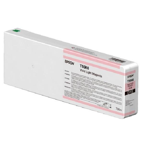 Ink Cartucce Originali Epson Inchiostri Tanica Vivid Light Magenta T55K600 UltraChrome HDX/HD 700ml