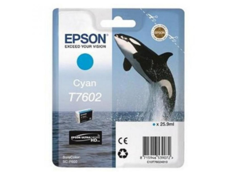 Ink Cartucce Originali Epson Inchiostri T7602 Cyan