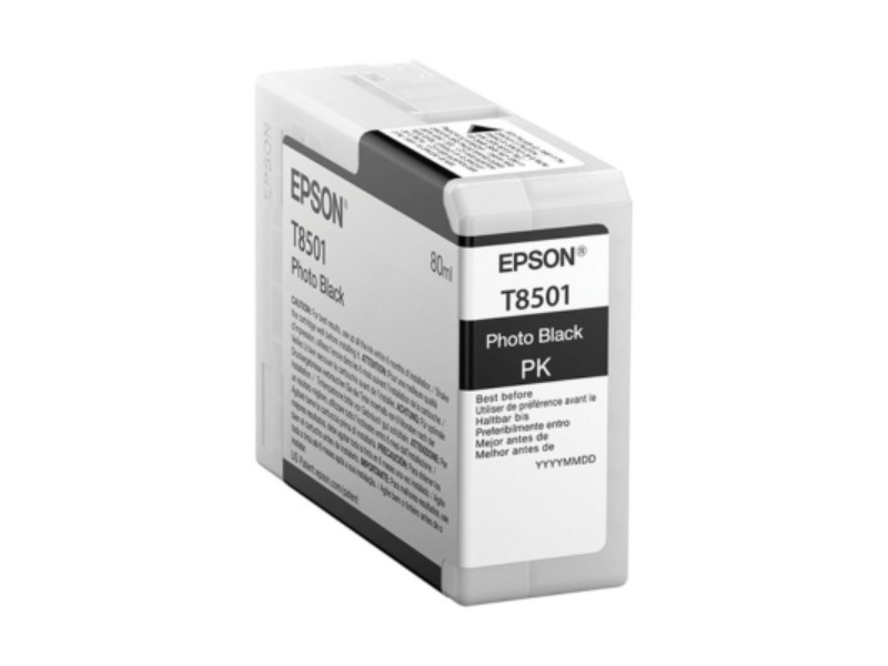Ink Cartucce Originali Epson Inchiostri Singlepack Photo Black T850100 UltraChrome HD ink 80ml
