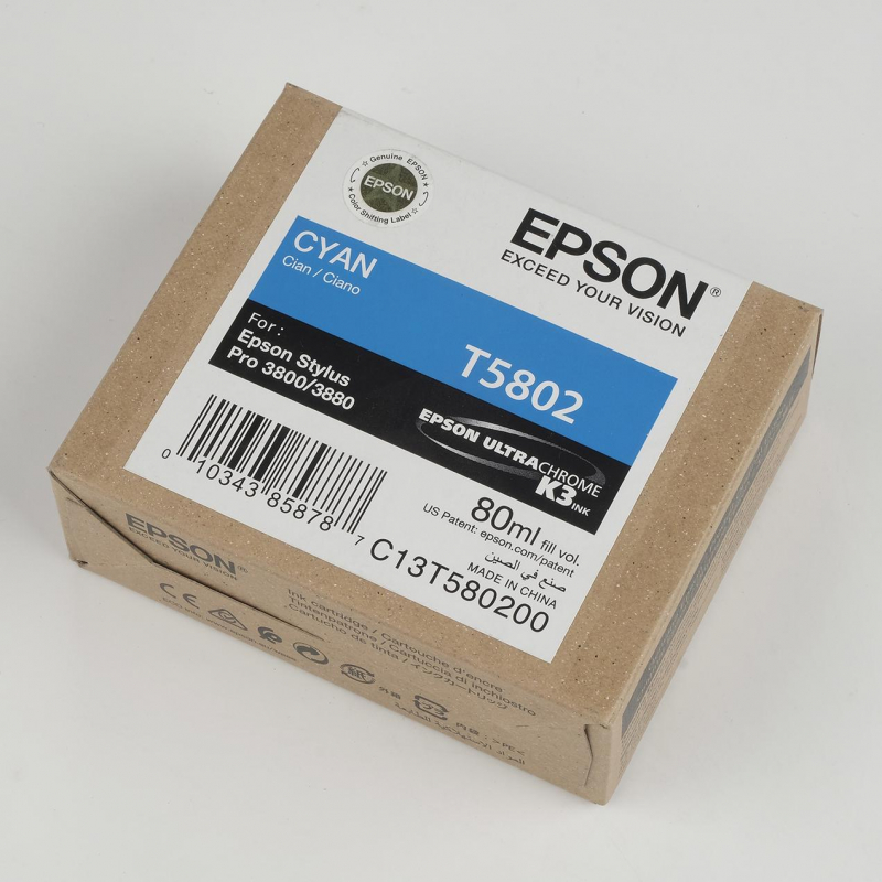 Ink Cartucce Originali Epson Pigmento base acqua SP 3800-3880 Tanica UltraChrome® K3   Cyan Stylus Pro 3800, 3880