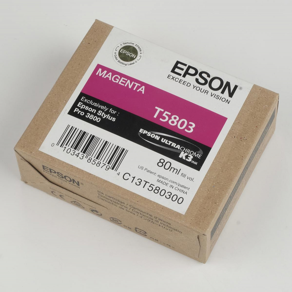 Ink Cartucce Originali Epson Pigmento base acqua SP 3800-3880 Tanica UltraChrome® K3   Magenta Stylus Pro 3800