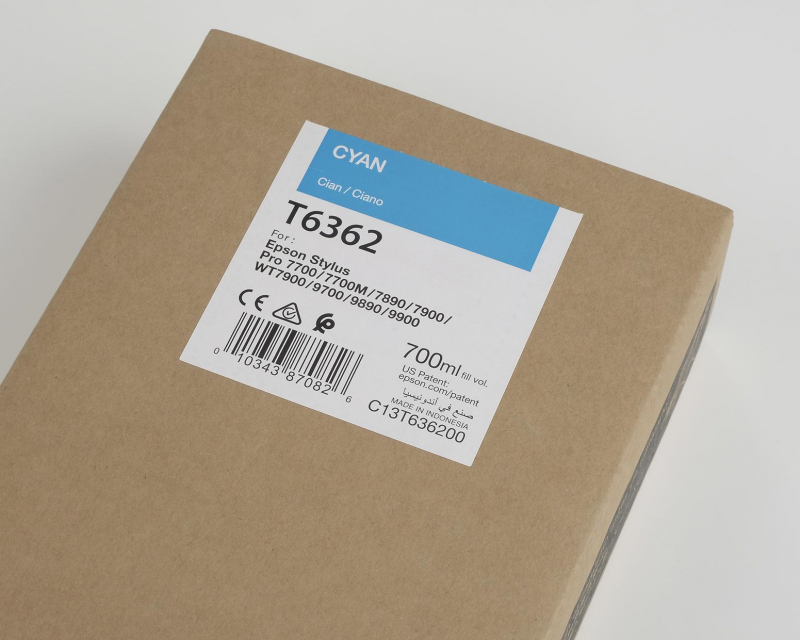 Ink Cartucce Originali Epson Pigmento base acqua SP WT7900 7900 9900 7700 9700 7890 9890 Tanica UltraChrome® HDR   Cyan Stylus Pro WT7900, 7900, 9900, 7700, 9700, 7890, 9890