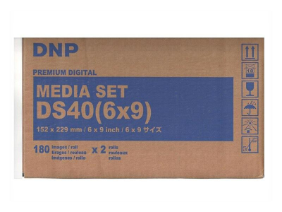 DNP Dnp Sublimazione termica Fotolusio DS40 6x9 Carta + Ribbon per 360 Stampe 15x23
