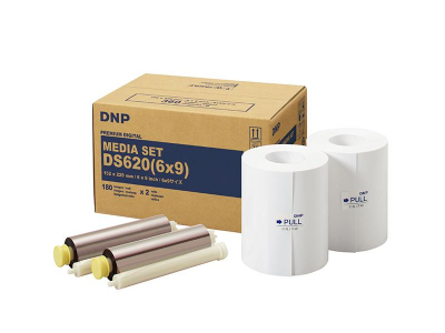 DNP Dnp Sublimazione termica Fotolusio DS620 6x9 Carta + Ribbon per 360 Stampe 15x23