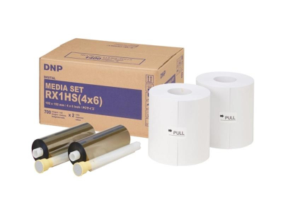 DNP Dnp Sublimazione termica Fotolusio DS-RX1 4x6 HS Carta + Ribbon per 1400 Stampe 10x15