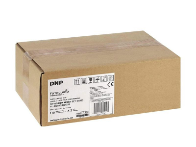 DNP Dnp Sublimazione termica Fotolusio DS80DX 8x12 Carta + Ribbon per 110 Stampe 20x30