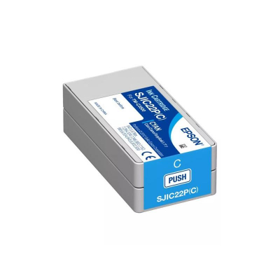 Ink Cartucce Originali Epson Inchiostri SJIC22P(C): Ink cartridge for ColorWorks C3500 (Cyan)