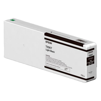 Ink Cartucce Originali Epson Inchiostri Tanica Light Black T55K700 UltraChrome HDX/HD 700ml