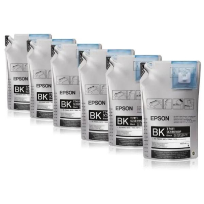 Ink Cartucce Originali Epson Inchiostri Tanica UltraChrome DS Black T741100  1Lx6packs