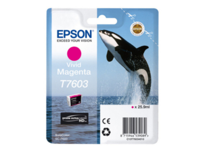 Ink Cartucce Originali Epson Inchiostri T7603 Viv Magenta