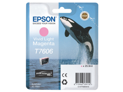 Ink Cartucce Originali Epson Inchiostri T7606 Viv Light Magenta