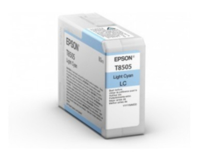 Ink Cartucce Originali Epson Inchiostri Singlepack Light Cyan T850500 UltraChrome HD ink 80ml